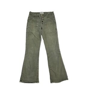 FRAME‎ Le Crop Mini Boot Jeans Army Green Size 25